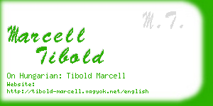 marcell tibold business card